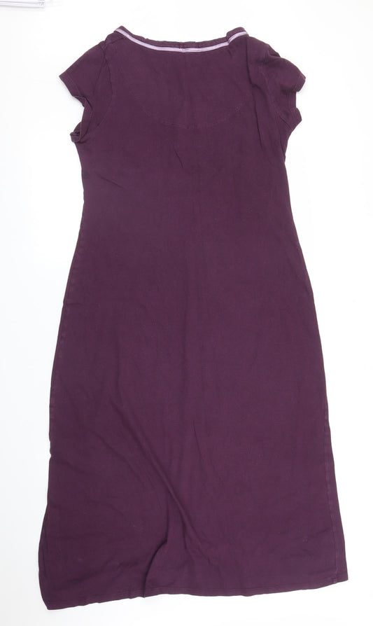 M&S Womens Purple A-Line Size M