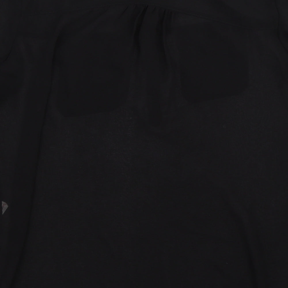 Womens UK Size 8 Atmosphere Black Basic Blouse