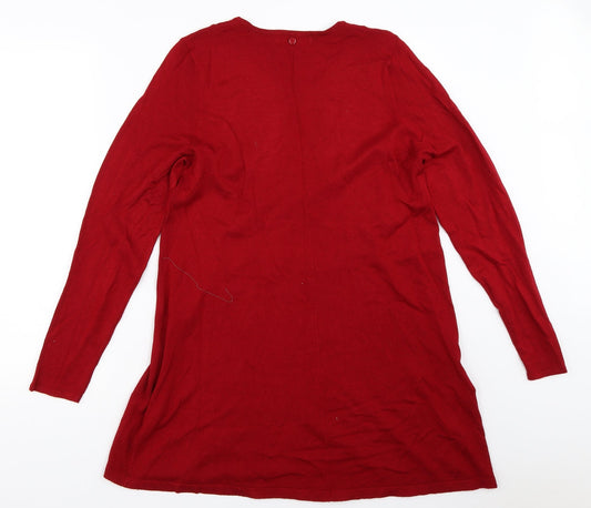 Womens UK Size S Bonmarché Red Pullover Jumper