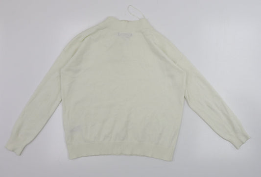 Womens UK Size S Marks and Spencer Ivory Pullover Jumper