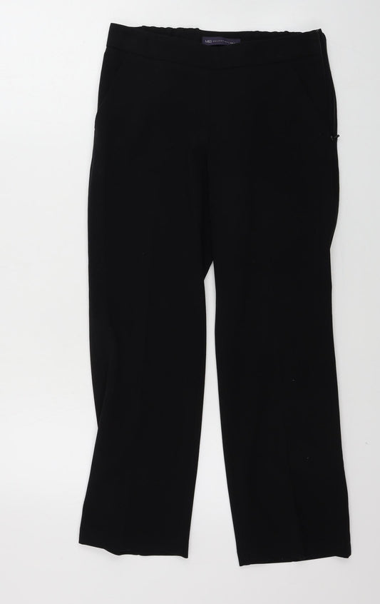 Womens UK Size 6 Marks and Spencer Regular Fit Black Trousers