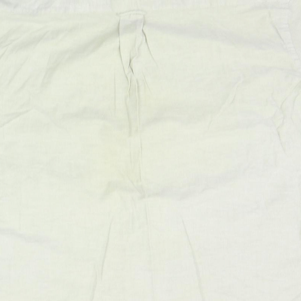 Mens UK Size XL EA Menswear Green Button-Up Short Sleeve Casual Shirt