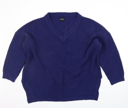 Womens UK Size 16 be you Blue Pullover Jumper