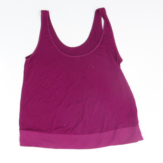 Womens UK Size 10 George Purple Basic Tank