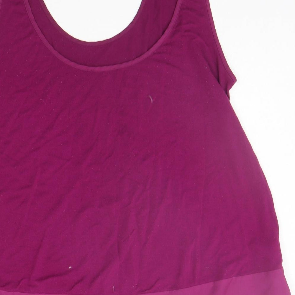 Womens UK Size 10 George Purple Basic Tank