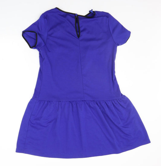 South Womens Blue A-Line Size 14