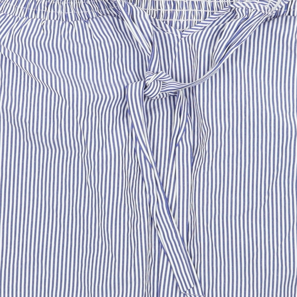 Womens UK Size 12 Dorothy Perkins Blue Basic Blouse