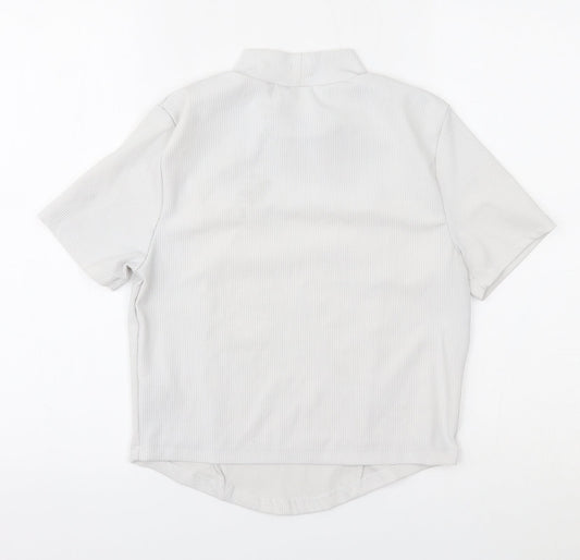 Womens UK Size 12 New Look White Basic Blouse