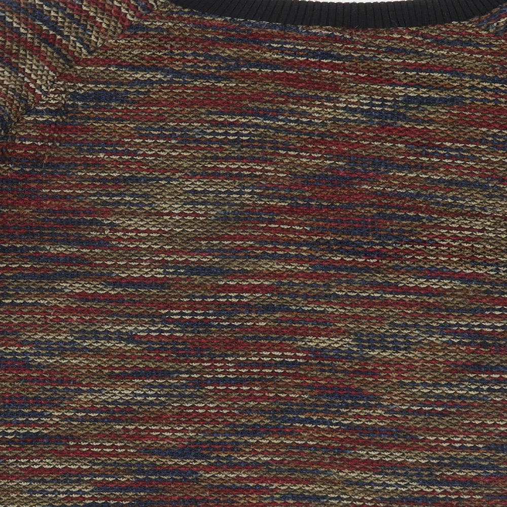 Womens UK Size 10 Glamorous Multicoloured Cropped Blouse