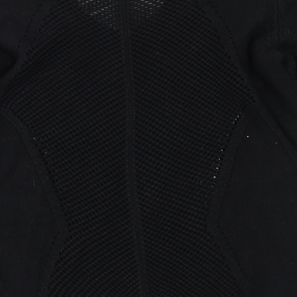 Brand and care label for Sheego women’s black jumper, size UK 14