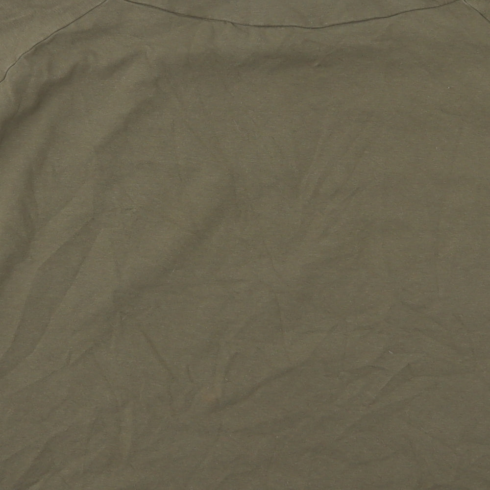 Womens UK Size 16 LABEL BE Green Basic Blouse