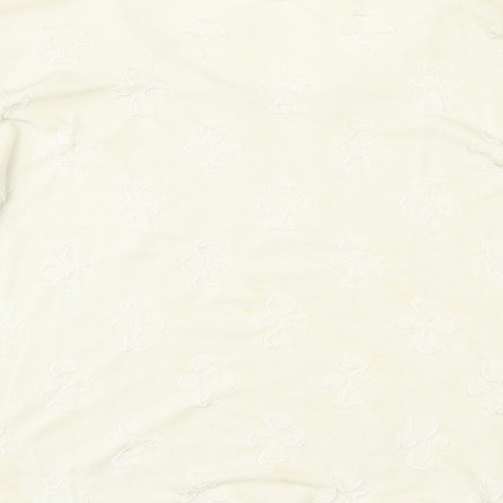 Womens UK Size 12 Preworn Yellow Basic Blouse
