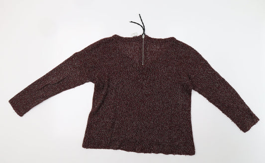 Womens UK Size M VERO MODA Purple Pullover Jumper