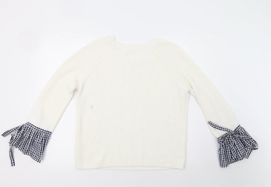TU Womens Ivory Pullover Jumper Size 14