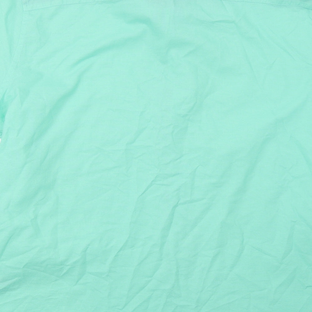 F&F Mens Green Button-Up Size 2XL