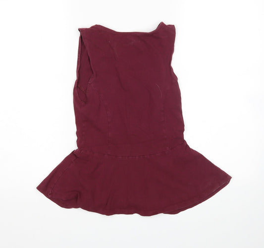 Womens UK Size 10 New Look Purple Basic Tank
