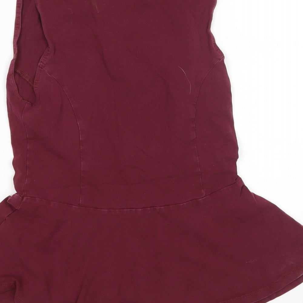 Womens UK Size 10 New Look Purple Basic Tank