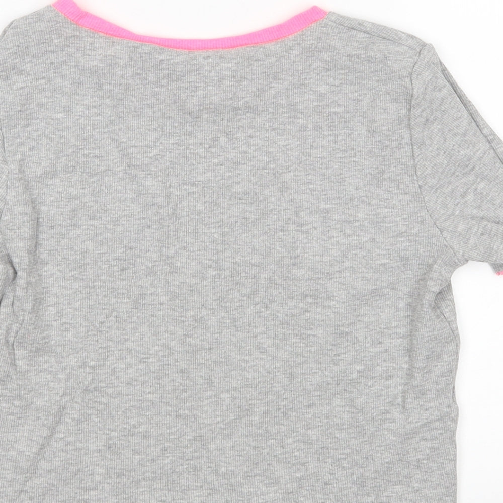 Womens UK Size 12 Select Grey Basic T-Shirt