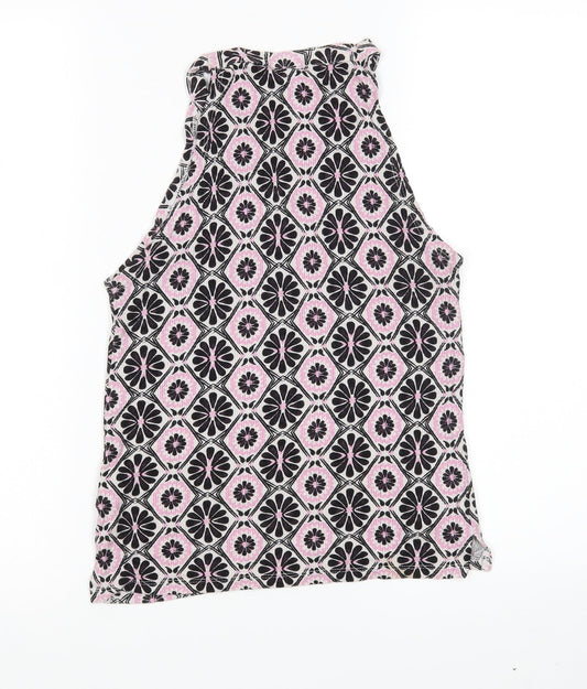 Womens UK Size 6 Topshop Multicoloured Basic Tank