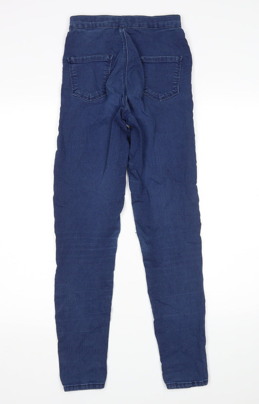 Topshop Womens Blue Skinny Jeans Size 26 in L32 in