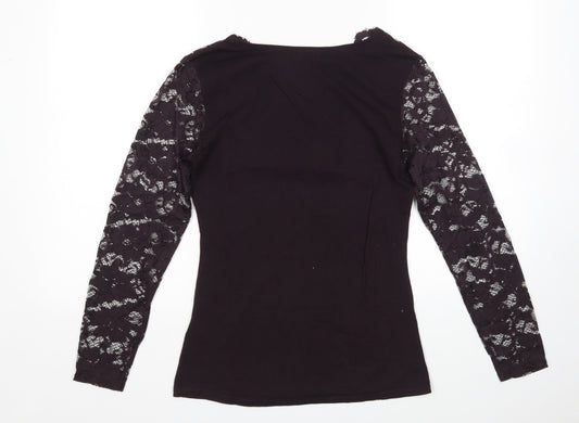 Womens UK Size S H&M Purple Basic Blouse