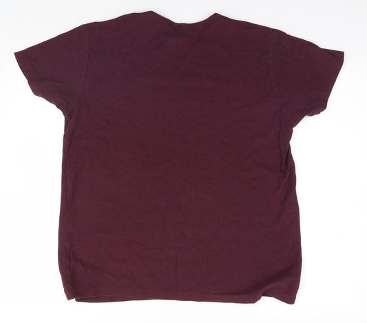 Preworn Mens Red T-Shirt Size M