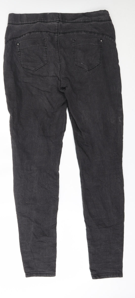 Primark Womens Grey Jegging Jeans Size 14 L30 in -