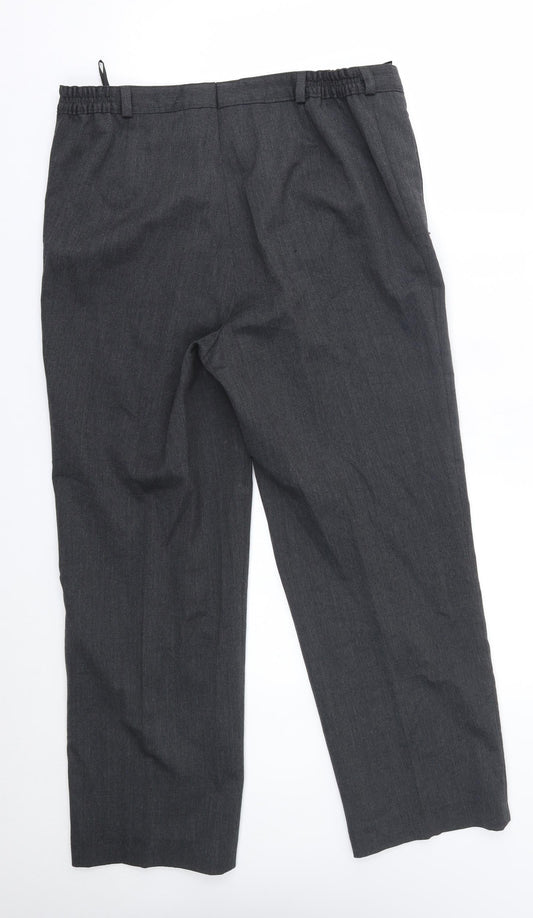 bexleys Womens Grey Trousers Size 14 L26 in