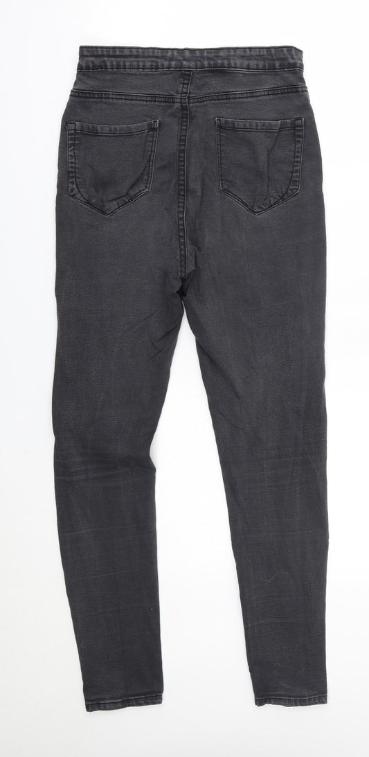 Primark Womens Grey Skinny Jeans Size 12 L27 in