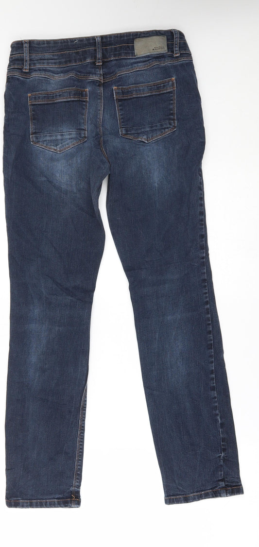 Womens UK Size 27 in Street One Regular Fit Straight Blue Jeans