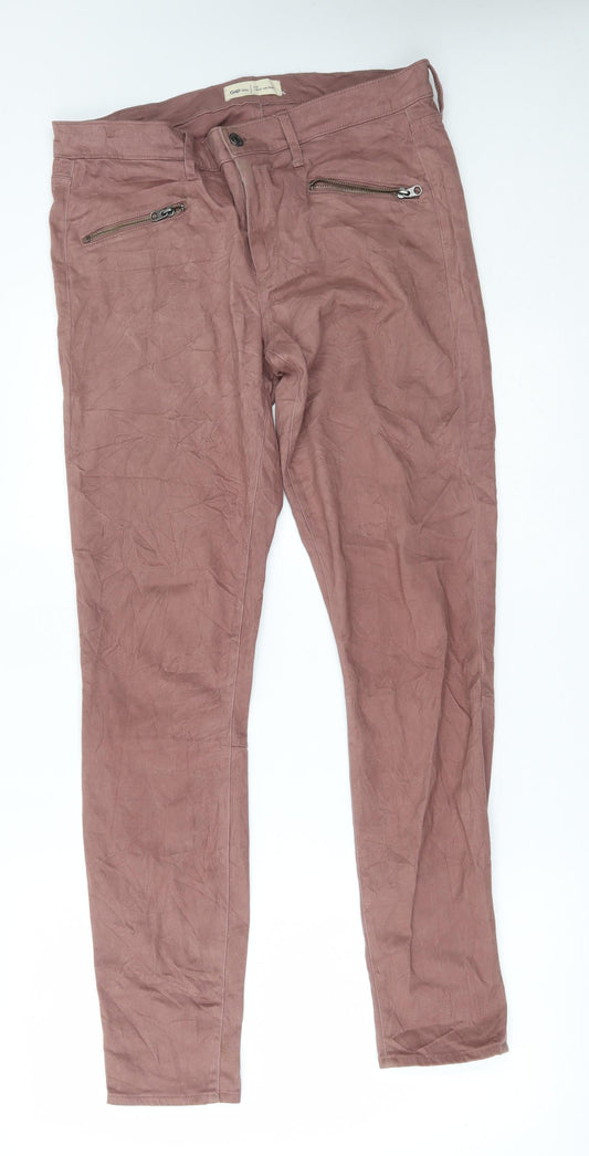 Additional front view of Gap women’s red skinny jeans, size UK 30, in, 31-inch leg