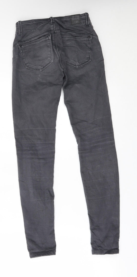 Bershka Womens Grey Skinny Jeans Size 6 L28 in - push up