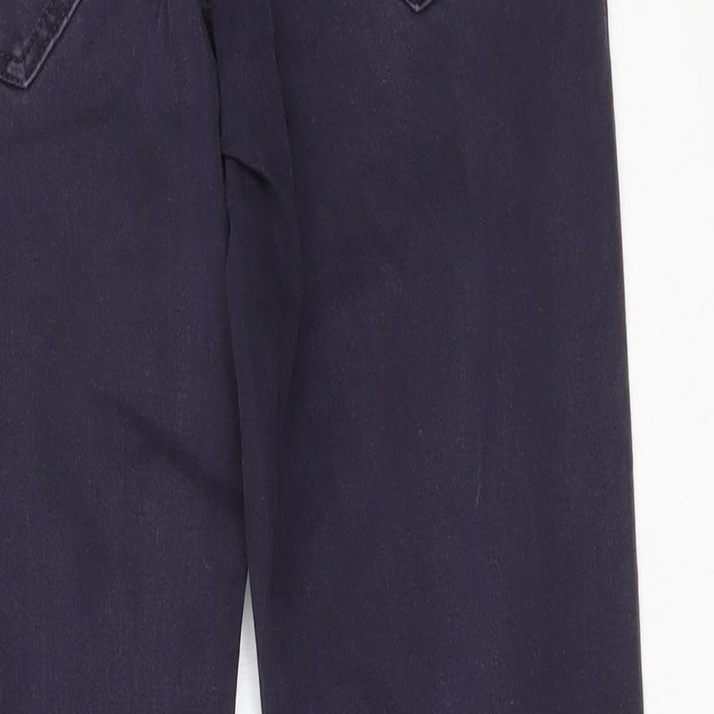 Womens UK Size 10 H&M Regular Fit Straight Purple Jeans