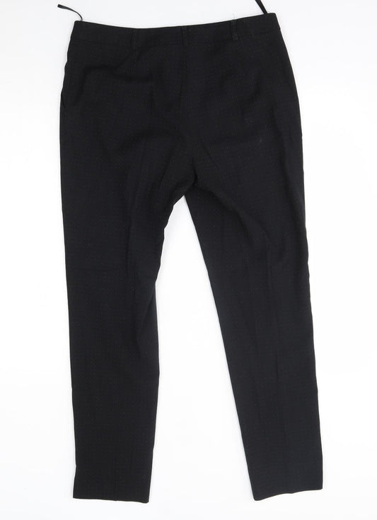 Warehouse Womens Black Trousers Size 10 L27 in