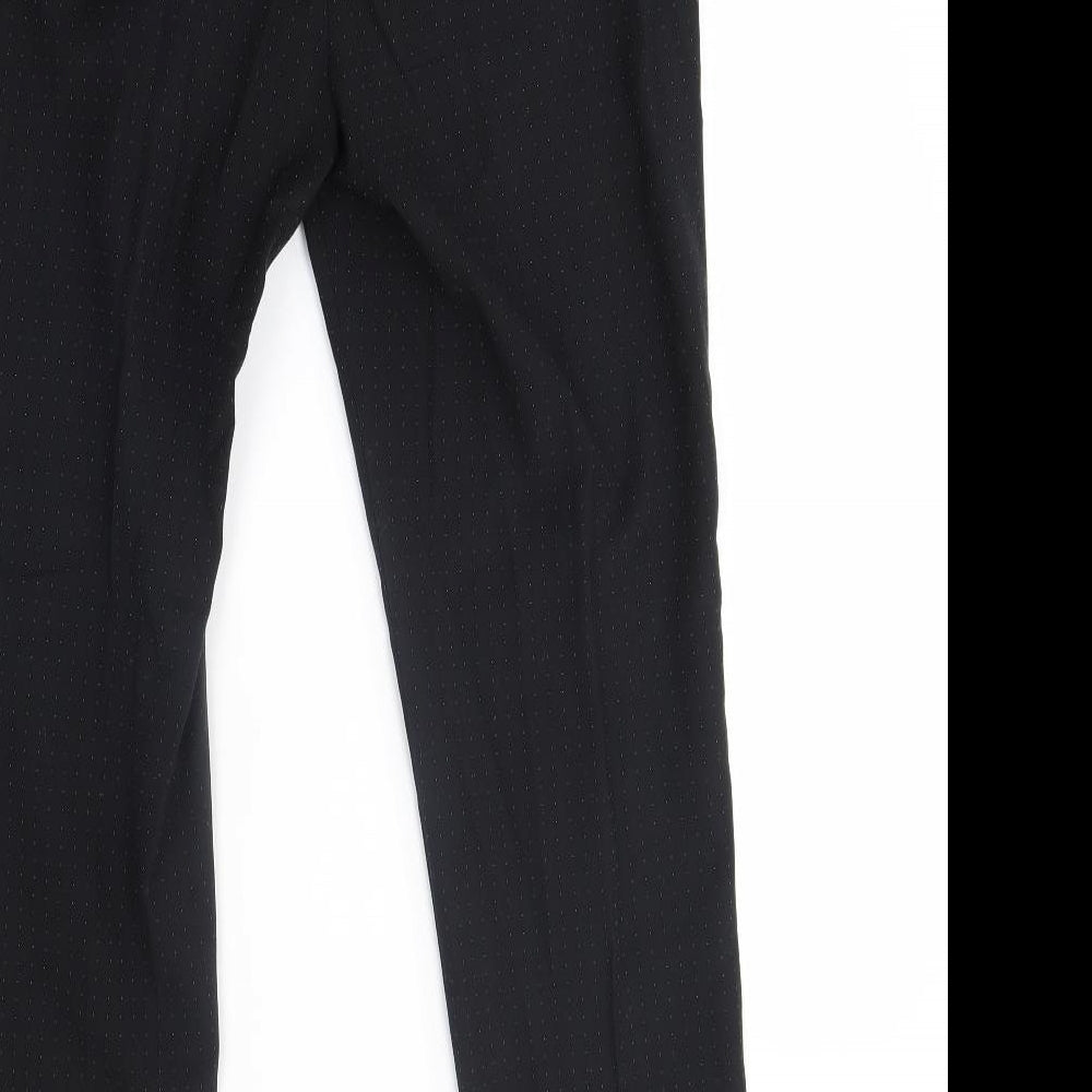 Warehouse Womens Black Trousers Size 10 L27 in