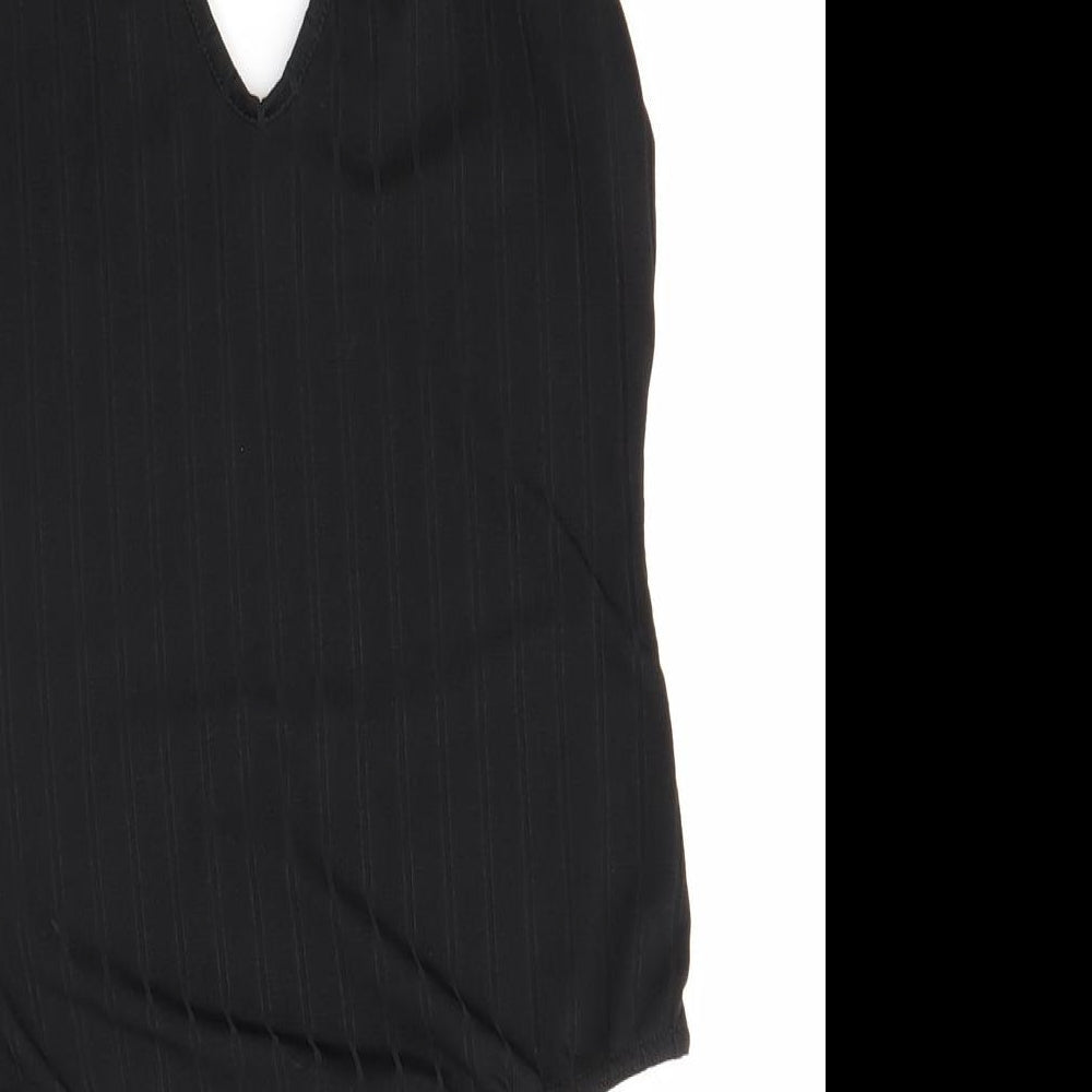 Boohoo Womens Black Bodysuit One-Piece Size 12