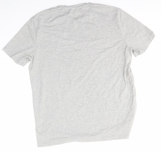 SheIn Womens Grey Basic T-Shirt Size L