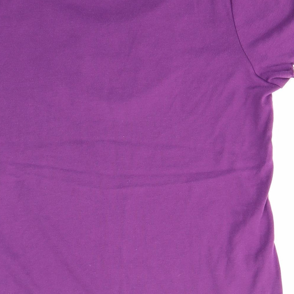 Womens UK Size M BM Purple Basic Blouse
