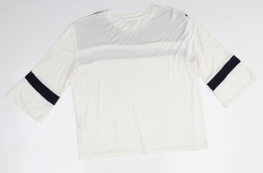 Boohoo Womens Multicoloured Basic Blouse Size L