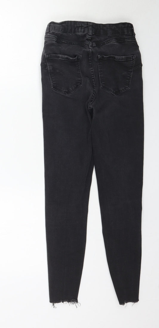 New Look Womens Black Denim Skinny Jeans Size 8 L26 in