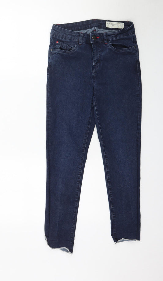 Additional front view of ESMARA women’s blue denim skinny jeans, size UK 12, 26-inch leg