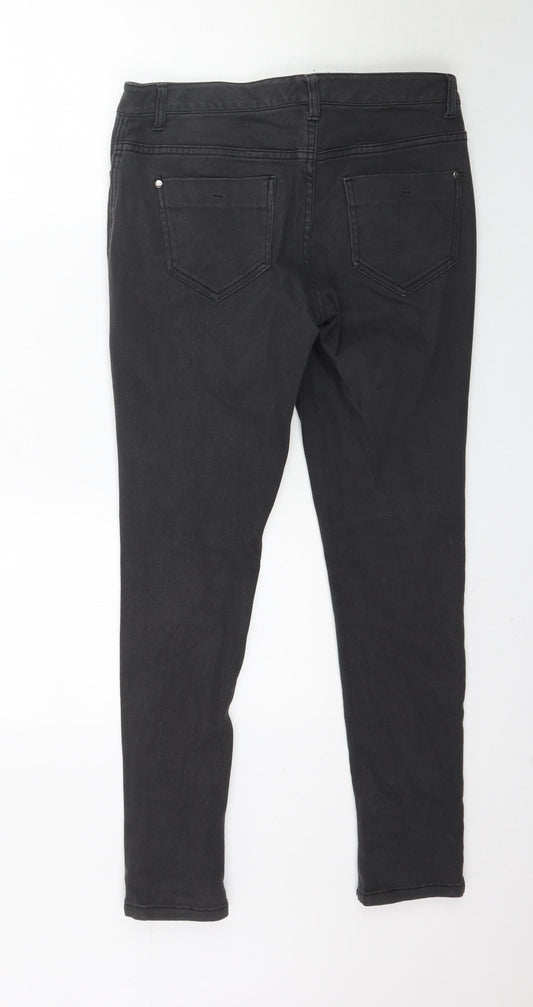 South Womens Grey Denim Skinny Jeans Size 12 L29 in