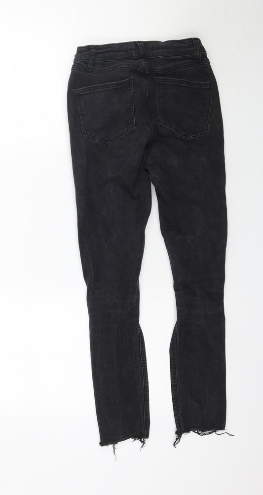 Denim Co. Womens Black Denim Skinny Jeans Size 4 L25 in