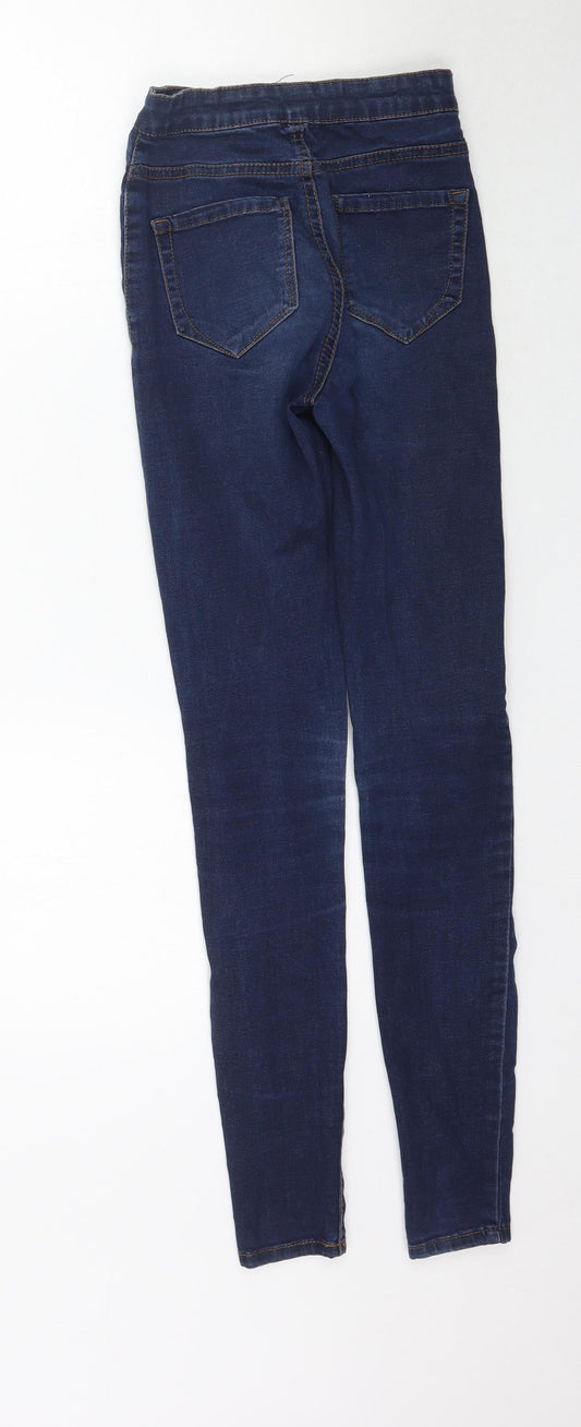 Denim Co. Womens Blue Denim Skinny Jeans Size 4 L30 in