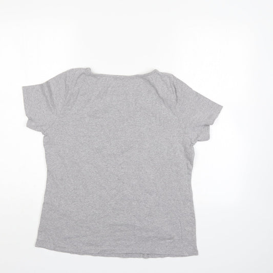 Womens UK Size 14 Love tees Grey Basic T-Shirt