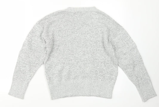 Womens UK Size S Topshop Grey Pullover Jumper