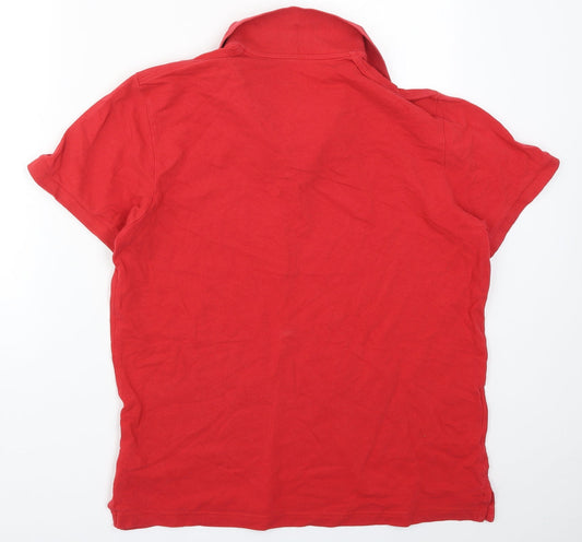 H&M Mens Red Polo Size L