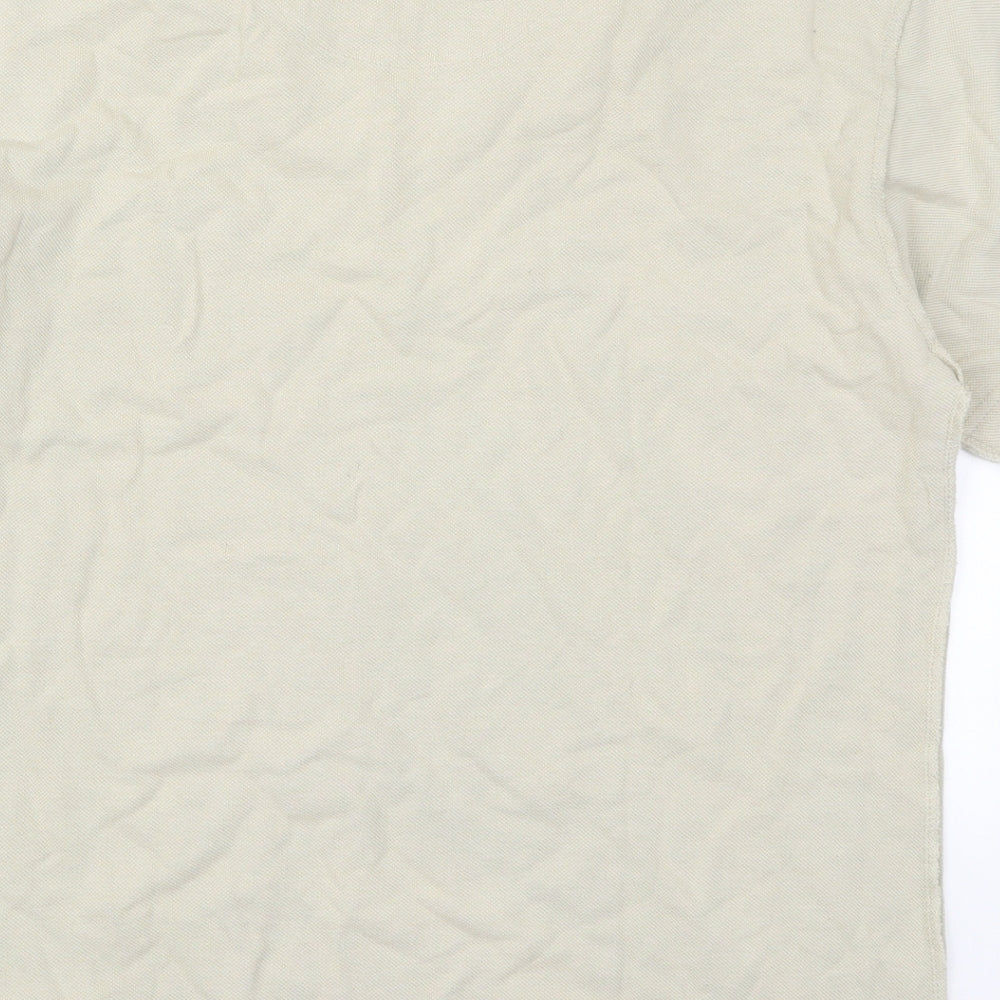 Cedar Wood State Mens Beige Polo Size M