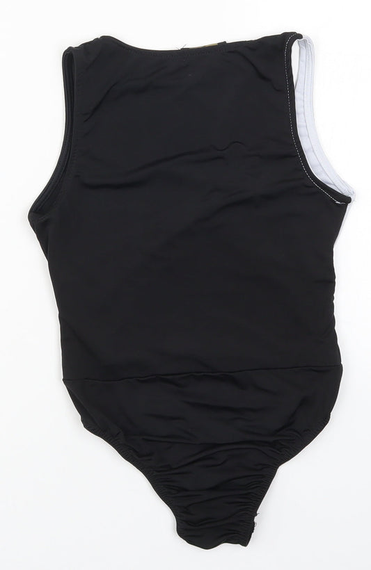 I SAW IT FIRST Womens Black   Bodysuit One-Piece Size 8  - Black and White