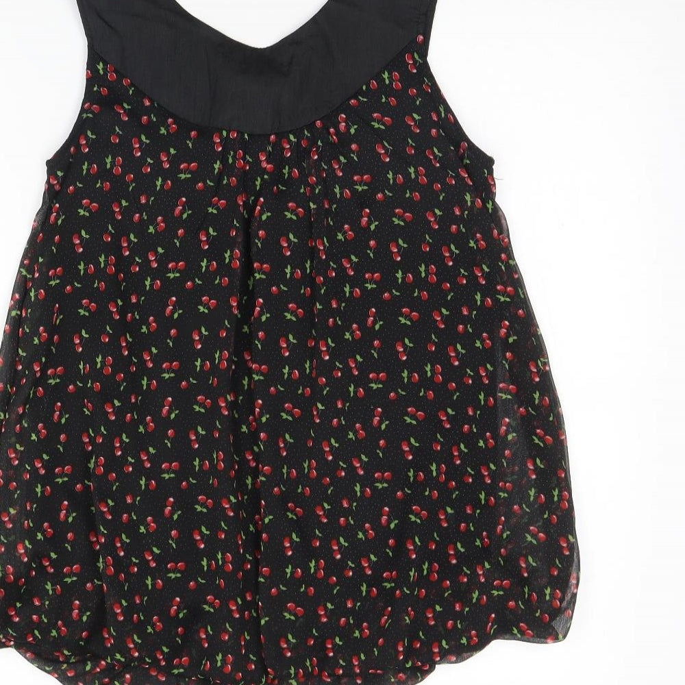 Womens UK Size S Tsega Black Basic Tank